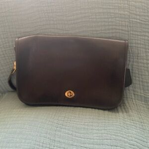 Coach Black Leather Crossbody Bag